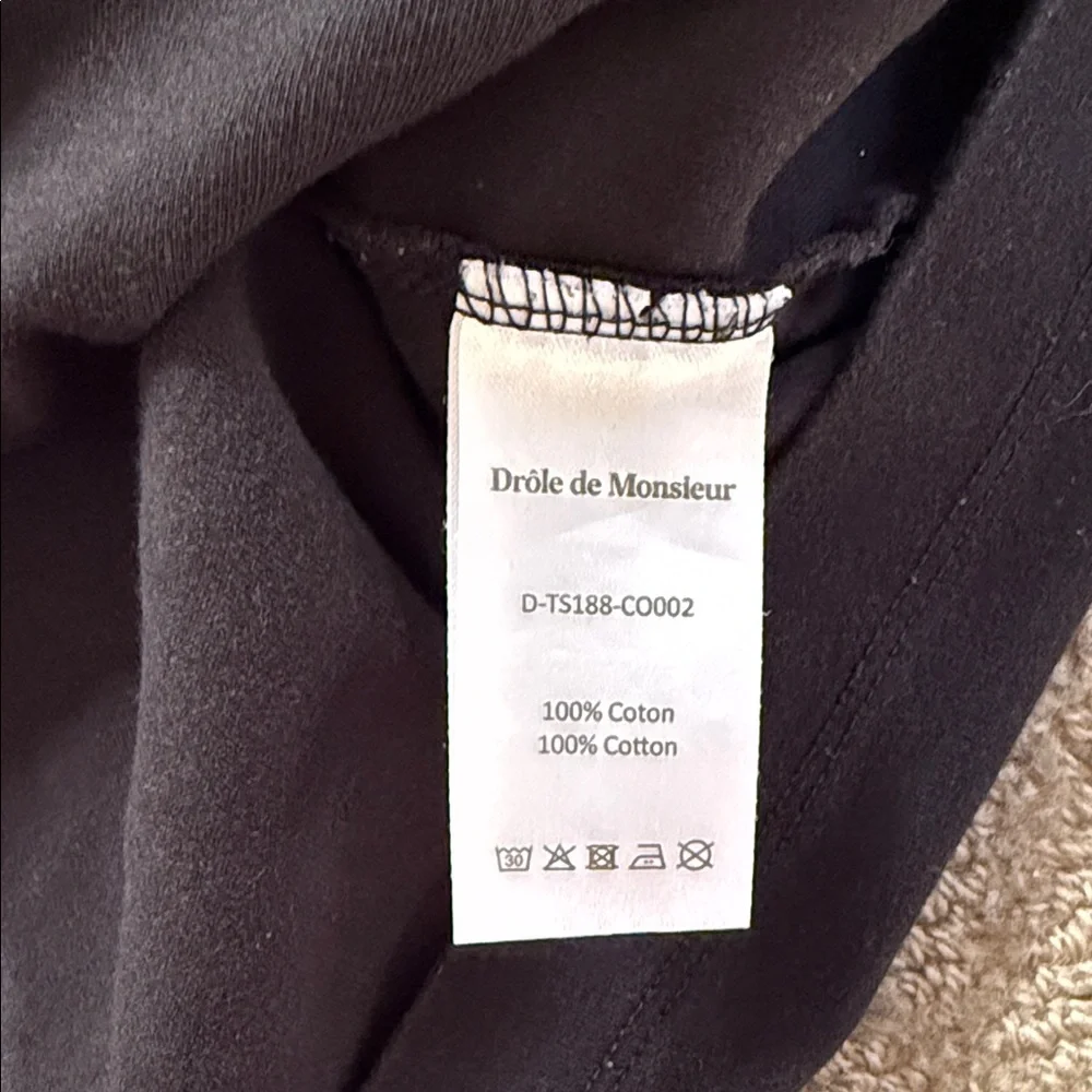 Drôle Black Graphic Tee (not from Paris madame) - Picture 3 of 4